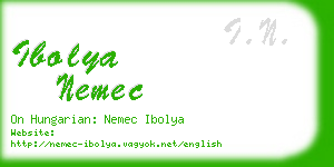 ibolya nemec business card